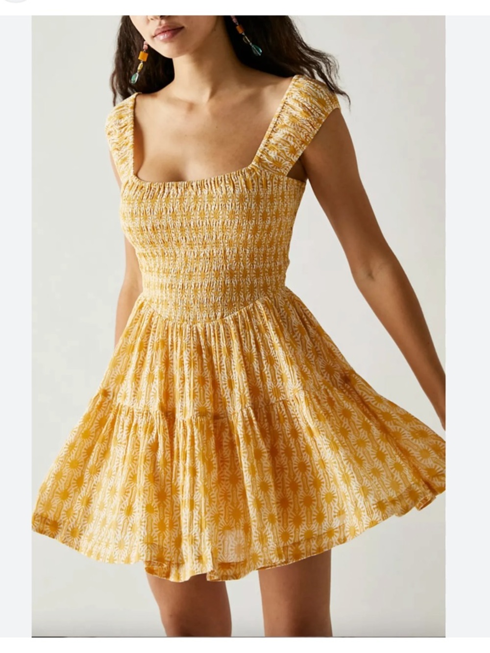 Free People Sweet Annie Coastal Boho Mini Dress